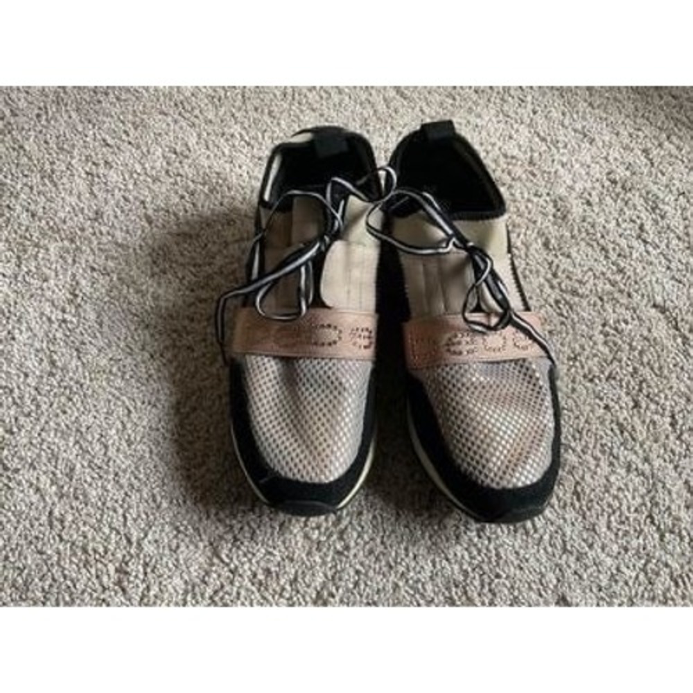 Bebe Brianna Sport Sneakers Trainers Shoes Rose Gold Taupe 10 y2k